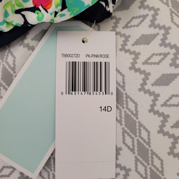 38. Christina Blue 1 piece with double spag D cup. 14D - Picture 3 of 7